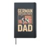 German Shorthaired Pointer Dad American Flag Hardcover Journal, Black