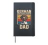 German Shorthaired Pointer Dad Retro Sunset Hardcover Journal, Black