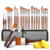 GETHPEN 29PCS Acrylic Paint Brushes for Oil Canvas & Face Painting