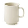 G.E.T. TM-1308-IV-EC 8 oz. Ivory Stacking Mug, Break Resistant, Cups & Mugs (Pack of 4)