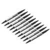 getuse Black Double Ended Waterproof Paint Marker Set 10