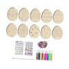getuse Wooden Easter Hanging Decorations,Style B