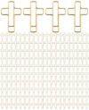 Geyynow 200 Pcs Cross Paper Clips for Bible, Gold Cross Paperclips for Journaling Papers Clip Bookmarks