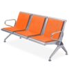 GFAZXDS Waiting Room Chairs Reception Bench, Office Guest Chairs Reception Chairs, Lobby Bench Seating with Armrests and Backrests, for Airport, Hospital, Bank,Orange-One Size
