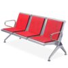 GFAZXDS Waiting Room Chairs Reception Bench, Office Guest Chairs Reception Chairs, Lobby Bench Seating with Armrests and Backrests, for Airport, Hospital, Bank,Red-One Size