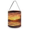 GFLFMXZW Sea Lighthouse in Sunset Halloween Themed Treat Bag with Handles