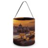 GFLFMXZW Sunset in Budapest Halloween Themed Treat Bag with Handles