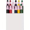 GFUUR 12 Pack Multi Surface Grease Pencils,Peel Off Wax Markers Metal
