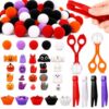 GGSTDDUP 156PcsHalloween Sensory Bin Fillers Fine Motor Educational Toy Set