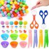 GGSTDDUP 198Pcs Multicolor Sensory Bin Fillers Fine Motor Activity Kit