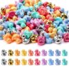 GGSTDDUP 50 Pcs Shiny Mini Duck Figurines, Colorful Tiny Resin Ducks Decor
