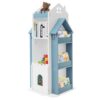 GGTYTAS 360° Rotating Bookshelf for Kids Floor Standing Display Rack (Blue)