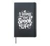 Ghost Bait Halloween Parapsychology Paranormal Ghost Hardcover Journal, Black