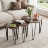 GIANTEX Nesting Coffee Tables Set of 3, Stacking End Tables for Living Room