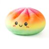 Giant Plush Stuffed Steamed Bun Pillow, Cute Dumpling Stress Ball Squeeze Toy Soft Cozy Room Decor Cuddle Toy Gift