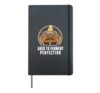 Giant Pumpkin Grower Grandpa Retro Weigh Off Badge Design Hardcover Journal, Black