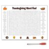 Giant Word Search Poster 35x24in, 50 Words Large Wall Puzzle Game (1, Orange)