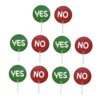 GiaoRosi 10 Pieces Classroom Teaching Sign Set Double Sided Response Paddle Classroom Hand Sign Visual Aid With Handle Design suitable for class polls learning stations, Yes/No Paddle
