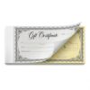 Gift Certificate Book with Envelopes, 25 Carbonless Sets 50 Sheets, 8.5 x 3.5 Inch Business Gift Certificates for Retail Stores, Restaurants, Salons and Small Business
