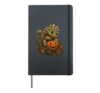 Gifts Idea Spooky Ankylosaurus Cute Dinosaur Halloween Kids Hardcover Journal, Black