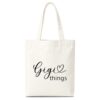 Gigi Things Canvas Tote Bag for Women, Large Capacity Shoulder Handbag
