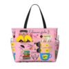 Gilmore Girls Large Beach Tote Bag For Women With Zipper & Wet Pocket, Lightweight Foldable Gym Tote For Travel, Grocery, Swim, Sports