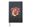 Gingerbread Man Cookie Oh Snap Funny Christmas Hardcover Journal, Black