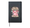 Girl I Ask Axolotl Questions Cute Salamander Animal Humor Hardcover Journal, Black
