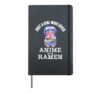 Girl Loves Anime Ramen Japanese Food Culture Otaku Kawaii Hardcover Journal, Black