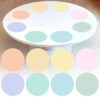 gisgfim 24PCS Dry Erase Dots 12 Inch Whiteboard Marker Wall Decor Removeable Circle Sticker Spots Writing Spots Set for Classroom Table Teachers Students School Supplies (Pastel)