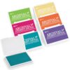 gisgfim 6 Pcs Archival Pigment Waterproof Ink Pad for Stamps (Colorful)