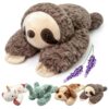 Gisqis 2.2 LB Weighted Sloth Stuffed Animal Lavender 19 Inch Plush Sloth