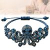 GIUPDJU DIY Beaded Bracelet Making Kit, 3D Animal Bead Craft Kit for Beginners, Creative Jewelry Supplies with Charms and Beads, Adults & Craft Lovers, Full-Color Instruction Sheet(Octopus)