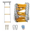 GJZDPMY Rope Ladder Fire Escape 2/3/4 Storey for Climbing Frame with Hooks Fast to Deploy in Compact Lightweight Kids and Adults/25M82Ft(5M/16Ft) (15M/49Ft)