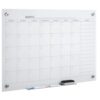 Glass Dry Erase Wall Calendar, 35 x 23 Inch Frameless Monthly Planner