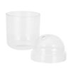 Glass Plant Terrarium Jar 14.50x8.80x8.80cm Modern Shape