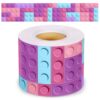 Glenmal 1 Roll 65.6 Feet Building Block Bulletin Board Borders Classroom Borders Colorful Bulletin Trim for School Nursery Room Chalkboard Whiteboard Decoration Office and Home (Pink)