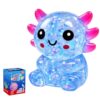 Glitter Axolotl Squishy Toy, Squishy Toys, Slow Rising Squishy (Blue)