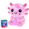 Glitter Axolotl Squishy Toy, Squishy Toys, Slow Rising Squishy (Pink)