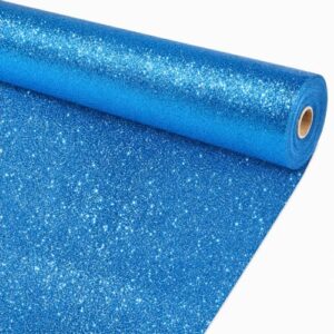 Glitter Dark Blue Bulletin Board Roll Non-Woven Fabric Poster 15.7" x12ft