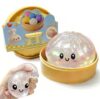 Glitter Dumpling Squishy Squeeze Toy , Squishy Toys Set with Steamer, Soft Slow Rebound Stress & Anxiety Relief Sensory Fidget Ball for Kids Adults,Party Favors