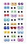 Glitter Googly Eyes Adhesive Sticker Kids Crafts - 30 Sets