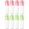 Glitter Highlighters, 8 Count, 4 Sets of 2, Red and Green, 5 mm Chisel Tip, Shimmer Marker Pens, 4.3 in