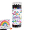 Glitter Markers for, Adults Smooth Double, Tip High-Pigment Water-Based
