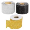 Glitter Scalloped Bulletin Board Border Sticker Rolls 3 Rolls