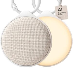 Glocusent Sound Machine Baby CrySense with 35 Non-Looping Soothing Sounds
