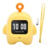 GLOGLOW Portable AI Robot Voice Chat Alarm 37 Languages (Yellow)