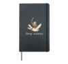 Glory awaits! Sloth with Sword on Flying Goose! Hardcover Journal, Black