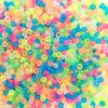 Glow in Dark Mini Plastic Pony Beads, 4x7mm, Made in USA, 2000 pcs, Bulk