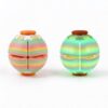 Glow in the Dark Fidget Ball 2 Pack,Stress Relief Spin Toy Set,Rainbow Gradient Sensory Desk Toys with Press and Spin Dual Play,Silent Hand Spinners for Adults and Office Anxiety Relief